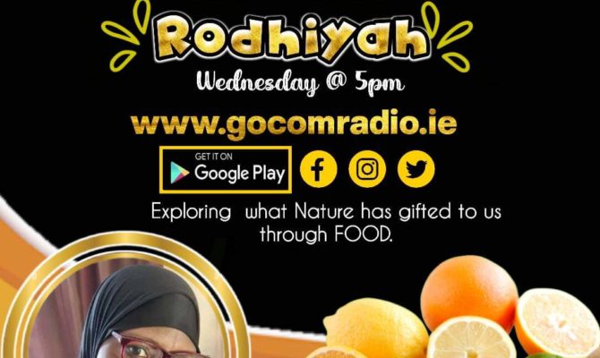 Nutrition with Rodhiyah, Wednesdays 1pm