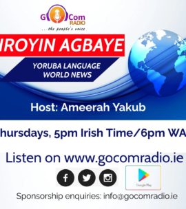 Iroyin Agbaye/Yoruba Language World News, Thursdays 5pm