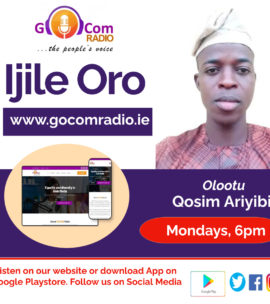 Ijinle Oro pelu Qosim Ariyibi, Mondays 6pm