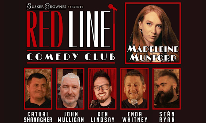 Big Laughs Coming to Busker Brownes with Red Line Comedy Club